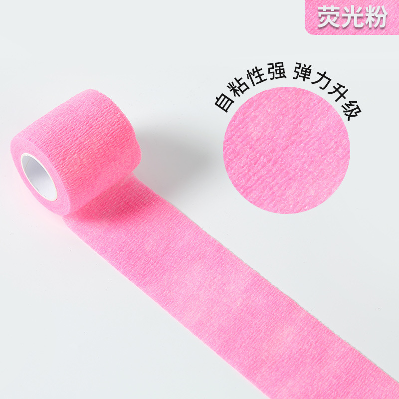 Fábrica al por mayor auto-adhesivo elástico dedo vendaje deportes cinta protectora de uñas no tejida auto-adhesivo dedo protección correa de rodilla