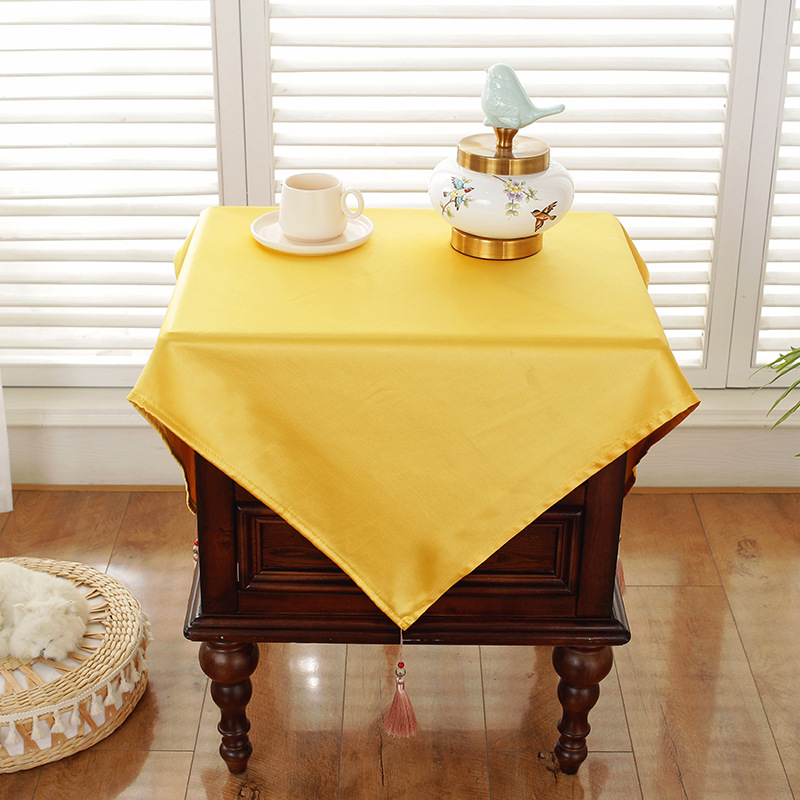 床头盖布批发高精密床头柜盖布纯色多功能防尘布桌子保护罩