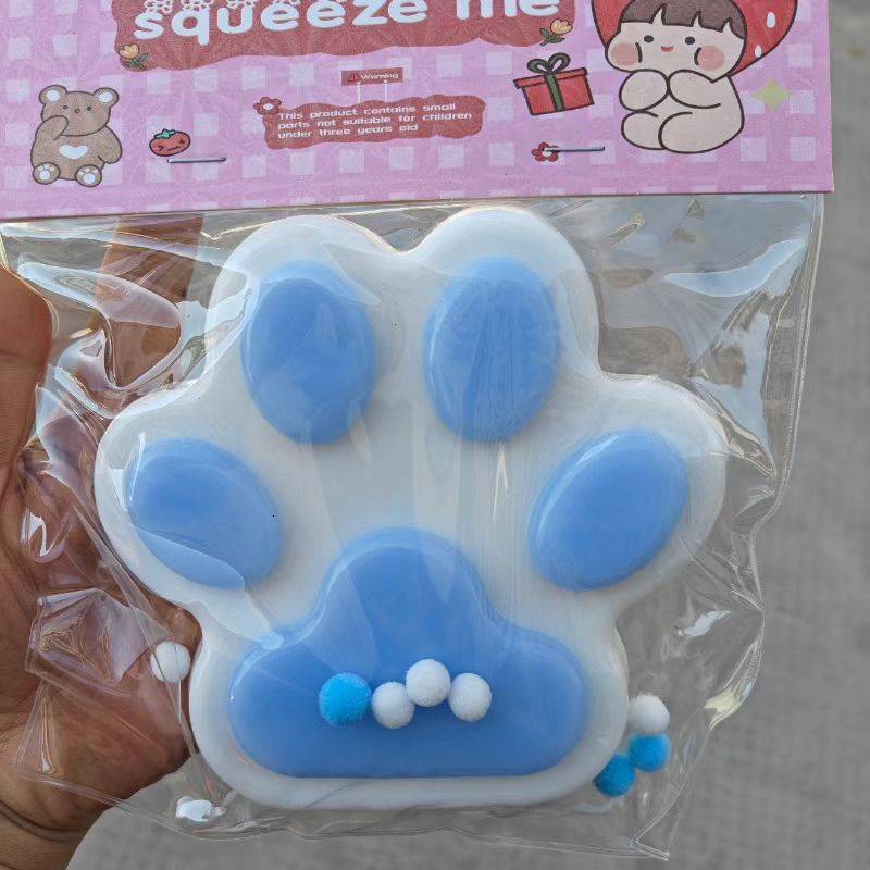 猫の爪のつまみの楽しみの卸売りの減圧のおもちゃの大きいサイズのシリカゲルの猫の爪のつまみの楽しみの泥の感の高い顔の値の解凍の神器|undefined