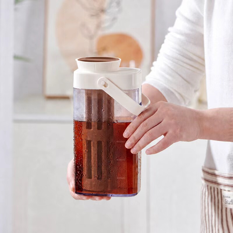 Simple Style Cold Extract Coffee Pot with Filter Professional Household Large Capacity Cold Extract Bottle Flower Tea Bottle Cold Soaking Teapot