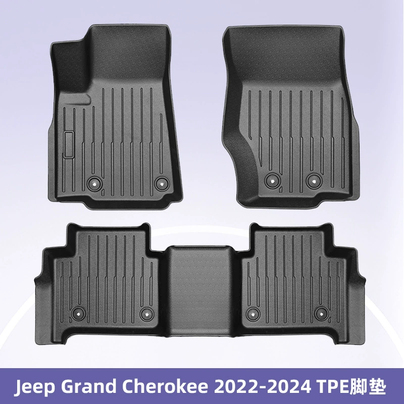Подходит для Jeep Grand Cherokee 2022-2024 годов, 3D коврики из всепогодного материала TPE.
