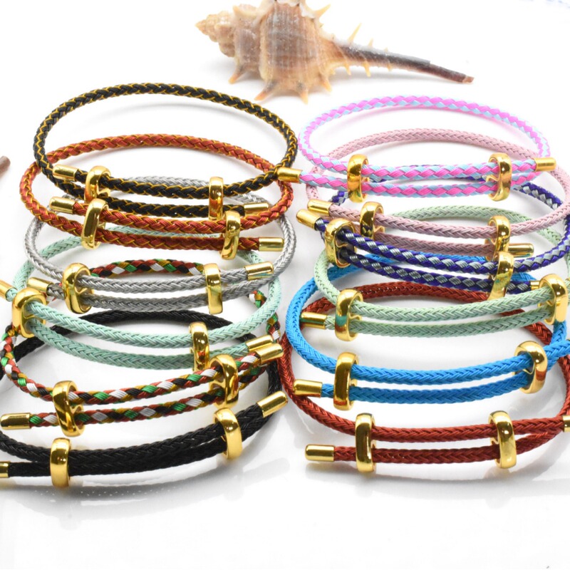 Wire rope hand rope adjustable wire hand rope eight buckle bracelet DIY hand rope semi-finished red rope factory direct sales Wire rope hand rope adjustable wire hand rope eight buckle bracelet DIY hand rope semi-finished red rope factory direct sales