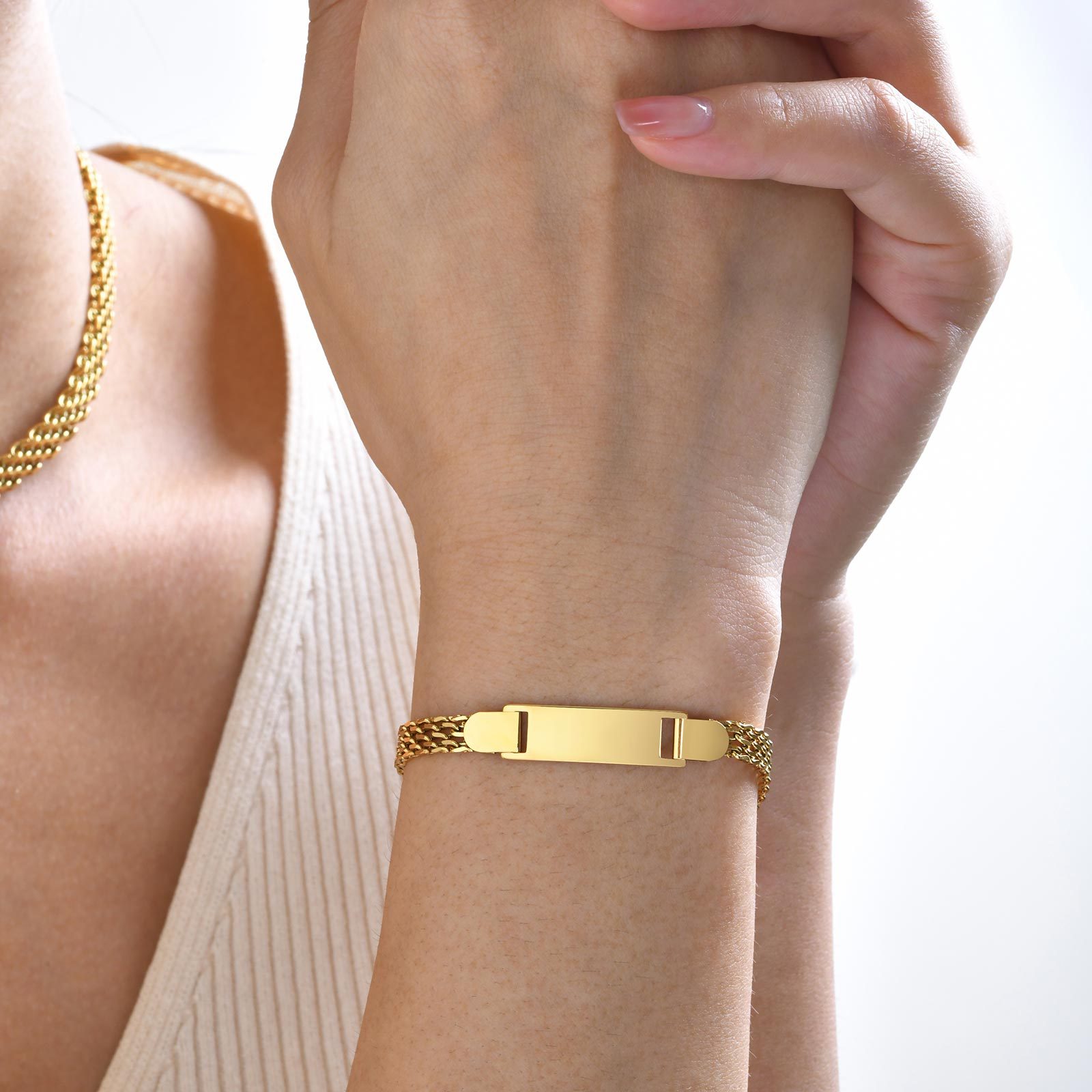 Simple Style Style Simple Style Solid Color Butterfly 304 Stainless Steel Girl'S Adults Bracelets