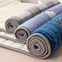新款加厚保暖牛奶绒床垫可折叠软床护垫秋冬学生宿舍垫被保暖床褥