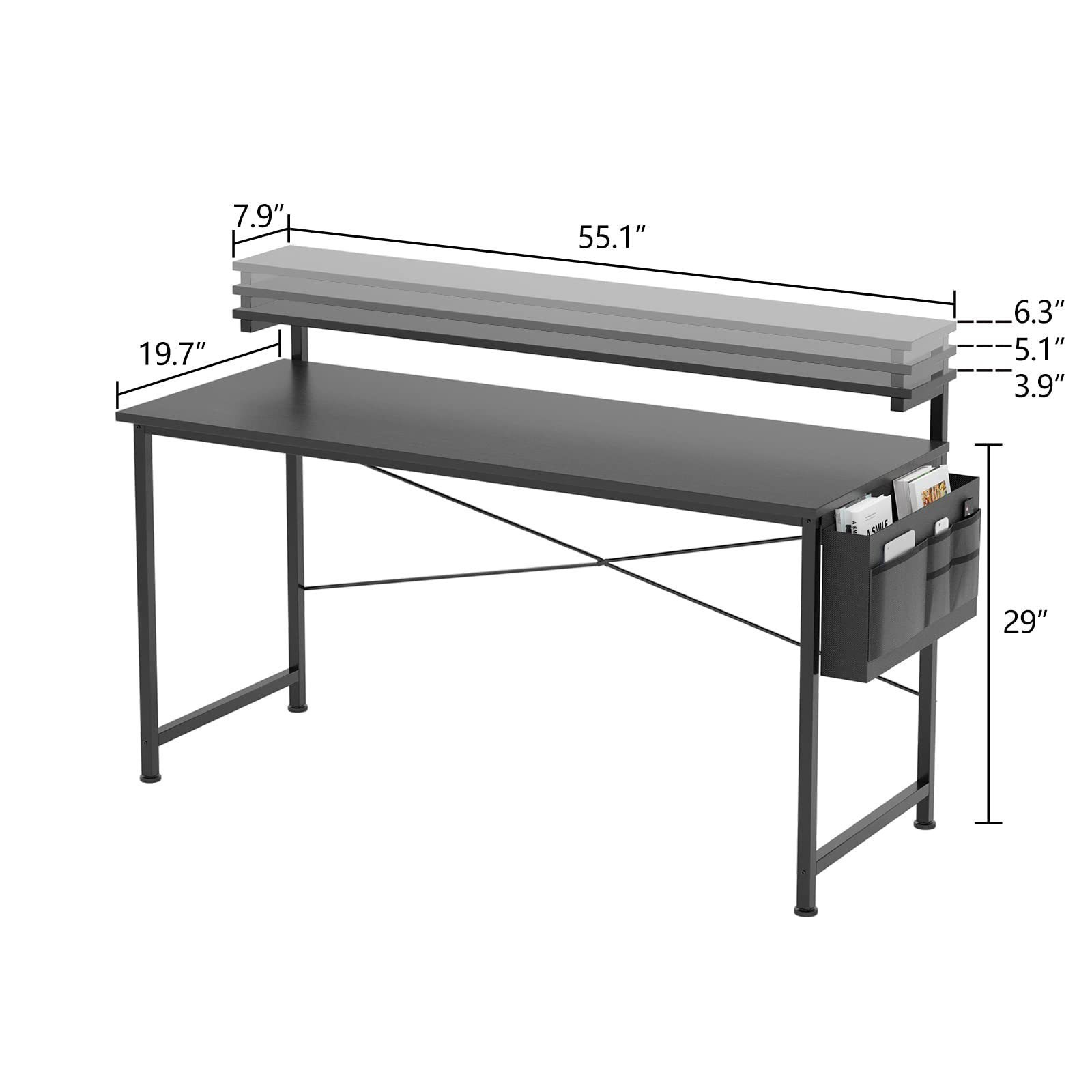 Mesa de computadora de escritorio moderna y simple, mesa de elevación de dormitorio, mesa de trabajo de estudio