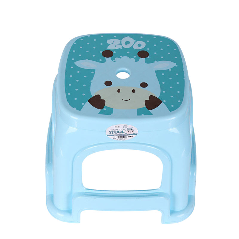 Taburete pequeño grueso de dibujos animados para niños, banco antideslizante de plástico, mesa de centro para adultos domésticos, taburete, baño de pedal, taburete bajo para bebés