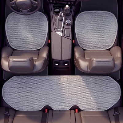 Cooling Pad Ventilated Cooling Pad, Seat cushion, seat cover - gray-suit-26032120