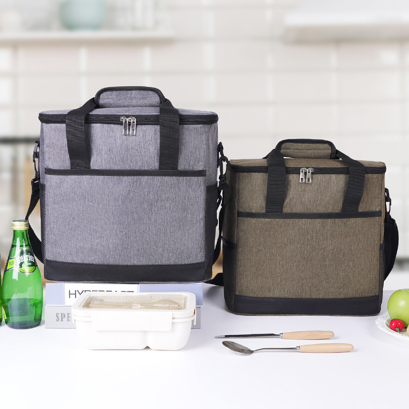 Nuevo paquete de aislamiento térmico portátil transfronterizo de gran capacidad para ir al trabajo y la escuela con bolsas de almuerzo, bolsas de picnic al aire libre, bolsas de comida helada, bolsas de bento