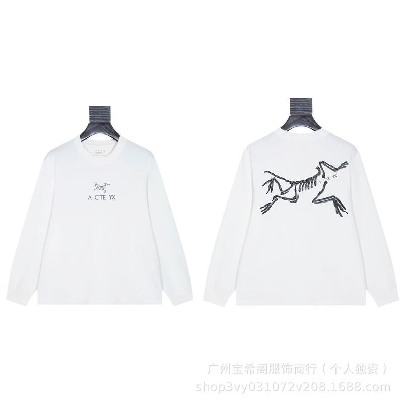 跨境新款鸟家ARC秋季圆领宽松运动休闲男女同款百搭T桖一件代发|undefined