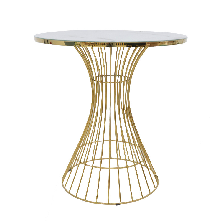 Mesa de café, mesa de té de lujo ligera, sala de estar de alto nivel, mesa de café minimalista italiana, mesa de té de vidrio doméstica image 6