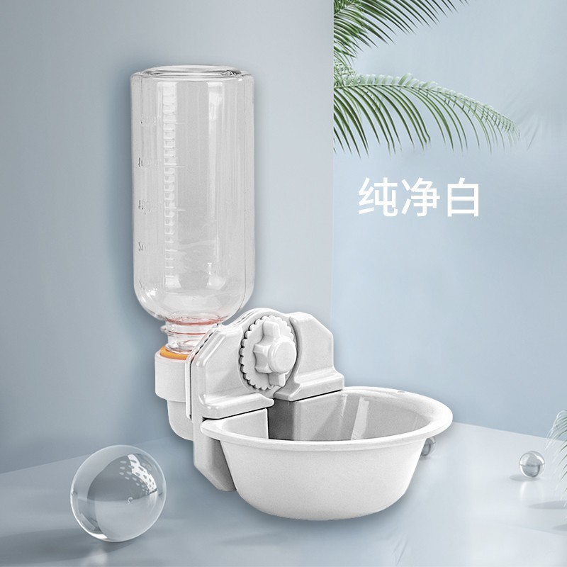 Mascota de color caramelo de gran capacidad jaula colgante fuente de beber jaula de perro colgante hervidor de agua gato Alimentador automático para beber