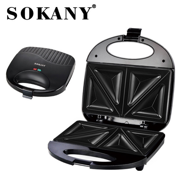 Cross-border SOKANY115 Sandwich Maker, Multifunctional Stainless Steel Breakfast Machine