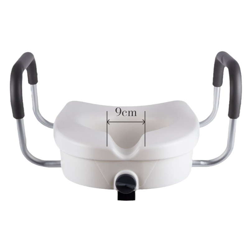 Dispositivo Elevador de Inodoro Good Step para Ancianos y Mujeres Embarazadas, Almohadilla Elevadora de Inodoro para Rehabilitación con Pasamanos Extraíbles, Almohadilla Elevadora para Silla de Inodoro.