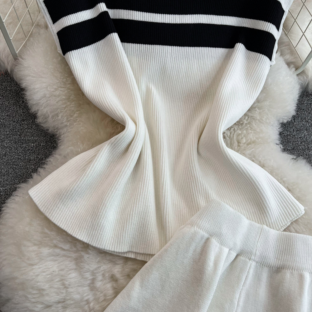 473g Weight Sleeveless Sleeve Length Polyester Fabric Type Pant Co-ord Set Sets Type 2 Pieces Set Quantity Daily Occasion Round Neck Neckline Loose Fit Type Stripe Pattern Summer Season Women's Gender Casual Style Daily Women's Casual Stripe Polyester Pant Co-ord Set Pants Sets 6