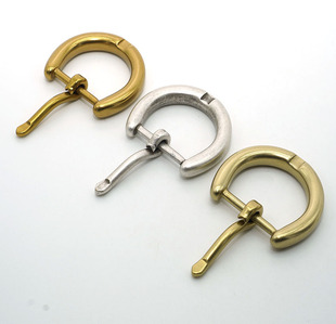 Brass Buckle Pin Buckle Belt Buckle Handmade DIY Vegetable Tanned Leather Leather Goods Luggage Hardware Accessories Inner Diameter 25mm