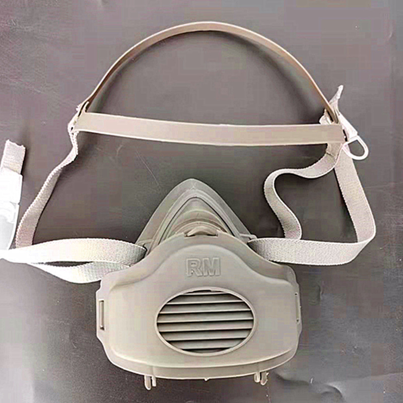 防尘防毒口罩劳保工业粉尘有毒气体防风面罩带眼镜口罩半面罩