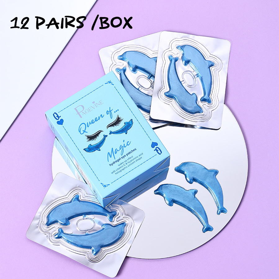 Producto de venta caliente transfronterizo PAGE VINE, mascarilla hidratante y humectante para ojos, reafirmante y reductora de líneas de expresión, parche de mascarilla de cristal de colágeno para ojos