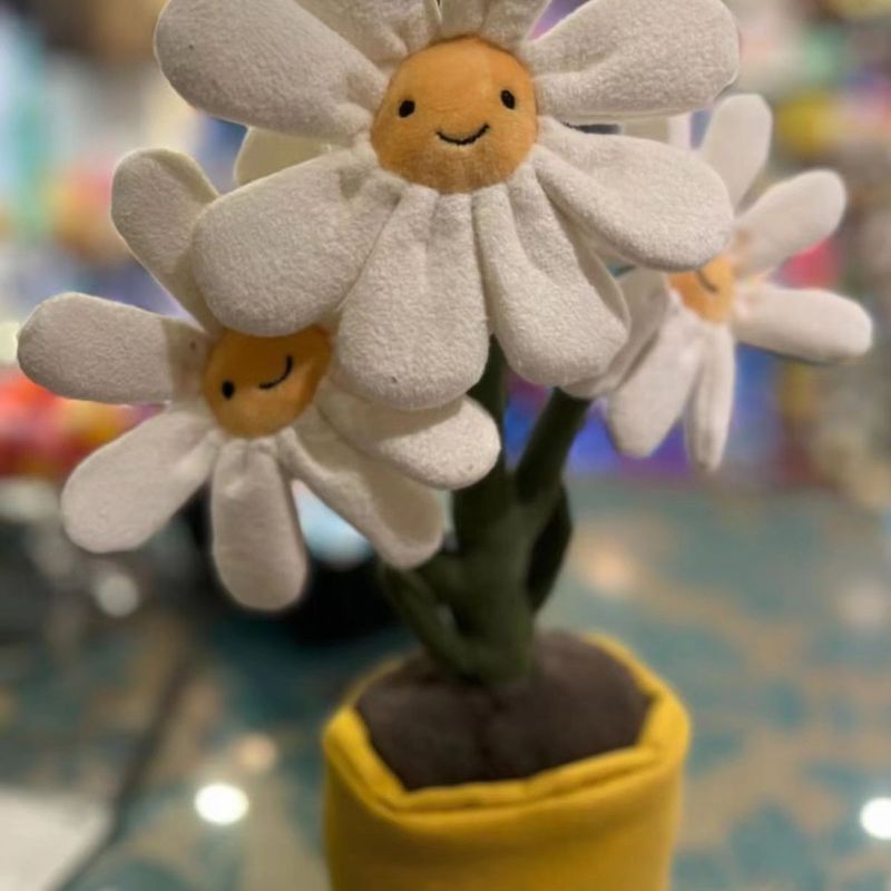 元英jellycat小デイジー植物愛鉢植え太陽花鉢植え人形人形女の子プレゼント|undefined