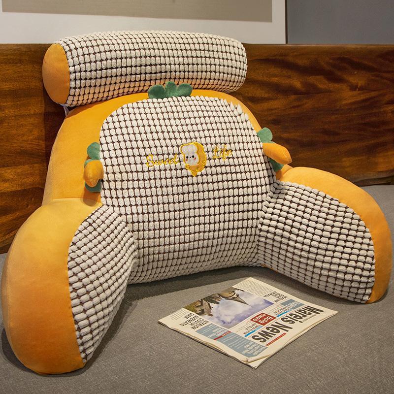 Velvet-toast jagung / Bantal sedang + sandaran kepala (60*45cm liner independen dapat dilepas dan dapat dicuci)