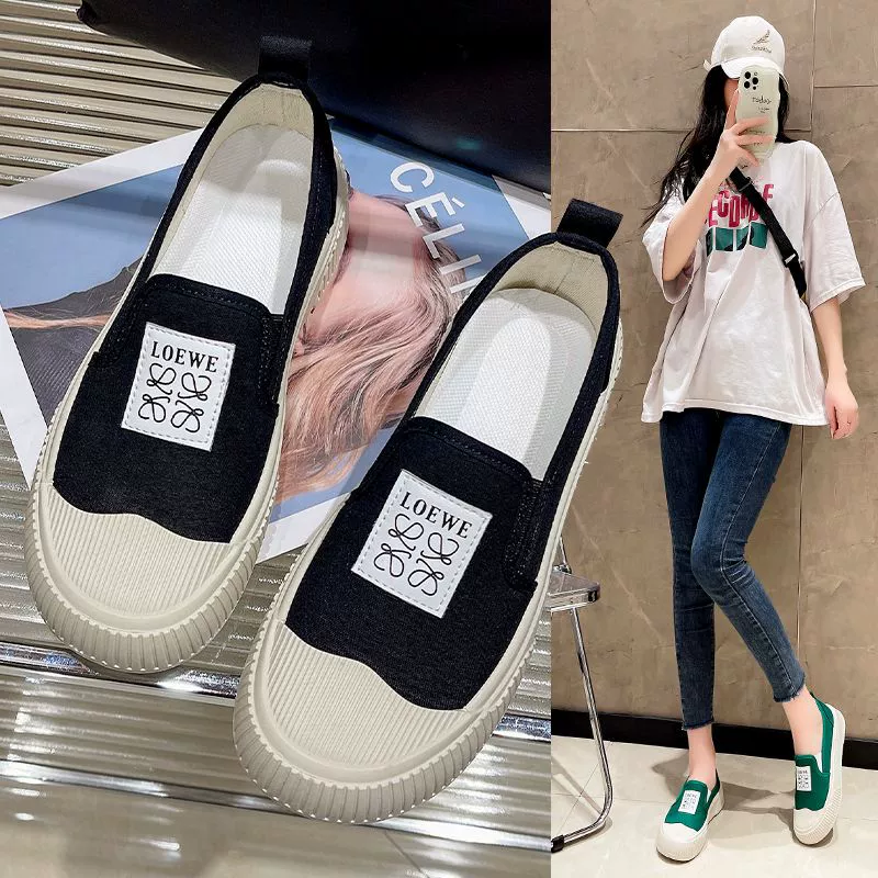 Парусиновая женская обувь Old Beijing, универсальная женская обувь без шнуровки, повседневная, Новое поступление, Тканевая обувь, Рабочая обувь, женские кроссовки, женская обувь