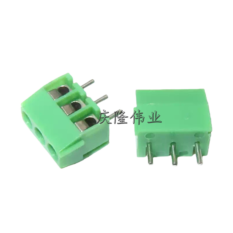 KF350 3.5mm间距 MG350-2P 3P 4P 接线端子 插件可拼接线柱 绿色