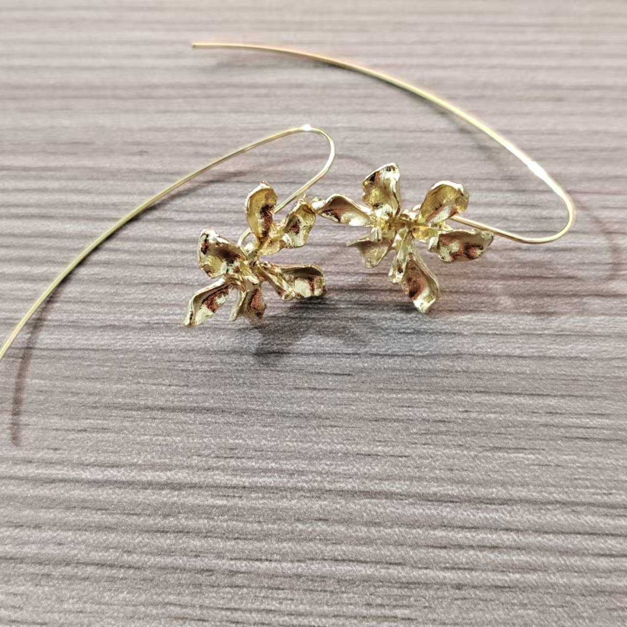 Retro estilo de corte especial iris gancho de orejas para mujeres lujo ligero elegante personalidad de moda versátil exquisita alta sensación de orejas image 8