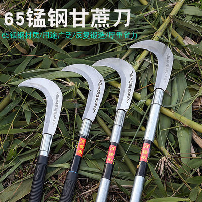 High manganese steel outdoors Sickle Steel Wood cutting knife Open circuit Weed Agriculture Long Knives tool