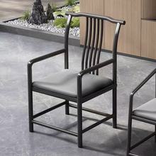 中式太师椅靠背椅茶椅家用圈椅客厅休闲椅主人椅轻奢官帽椅泡茶椅