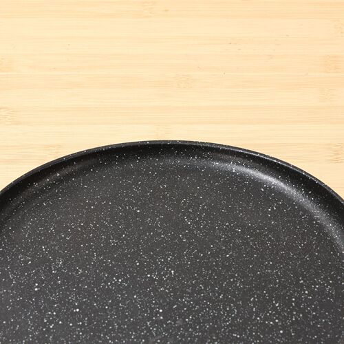 Medical stone flat bottom non-stick pan household less oily smoke steak frying pan fried eggs artifact induction cooker gas stove universal