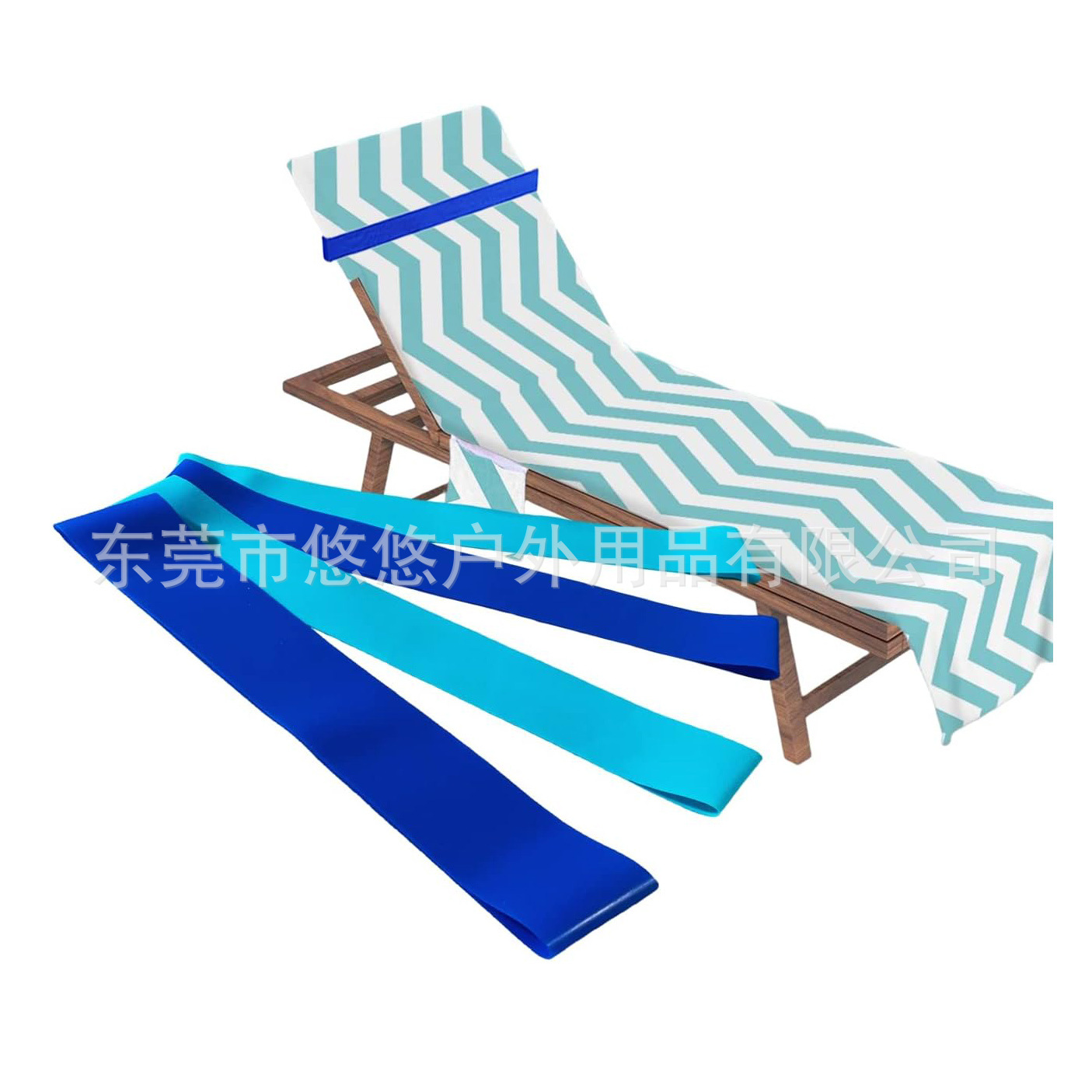 沙滩椅毛巾固定绑带沙滩巾毛巾弹力松紧绑带便携防滑高弹力