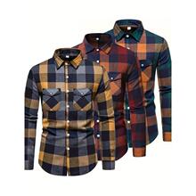 W 52716 Classic Plaid Long Sleeve Shirt ���Ʒ������ ��