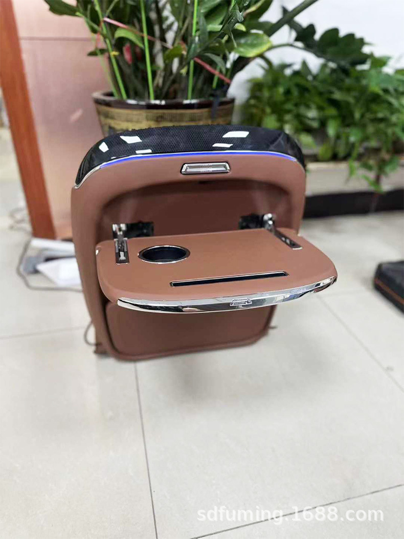 Suitable for Audi Q2, Special Car-Mounted Small Table Board, Rear Seat Folding Table, Multi-Functional Storage, Wireless Charging, Ambient Light