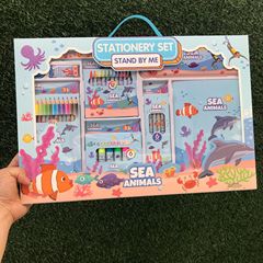 YOY Children's Stationery Set Primary School Pen Box Pencil Dinosaur Animal Watercolor Pen Painting Foreign Trade