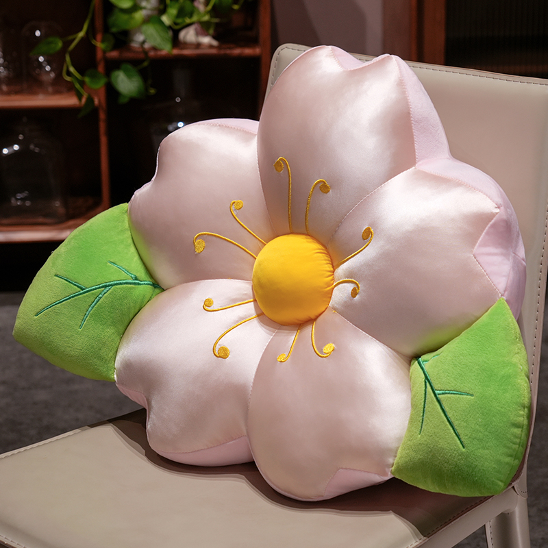 Cojín Decorativo de Flor de Cerezo Velvet de Cristal y Poliéster para Sofá y Cama image 7