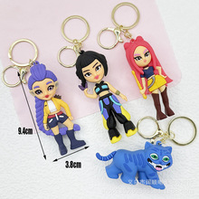 韩国猎魔女团PVC钥匙链公仔挂件跨境新款KPOP猎魔女团Derpy钥匙扣