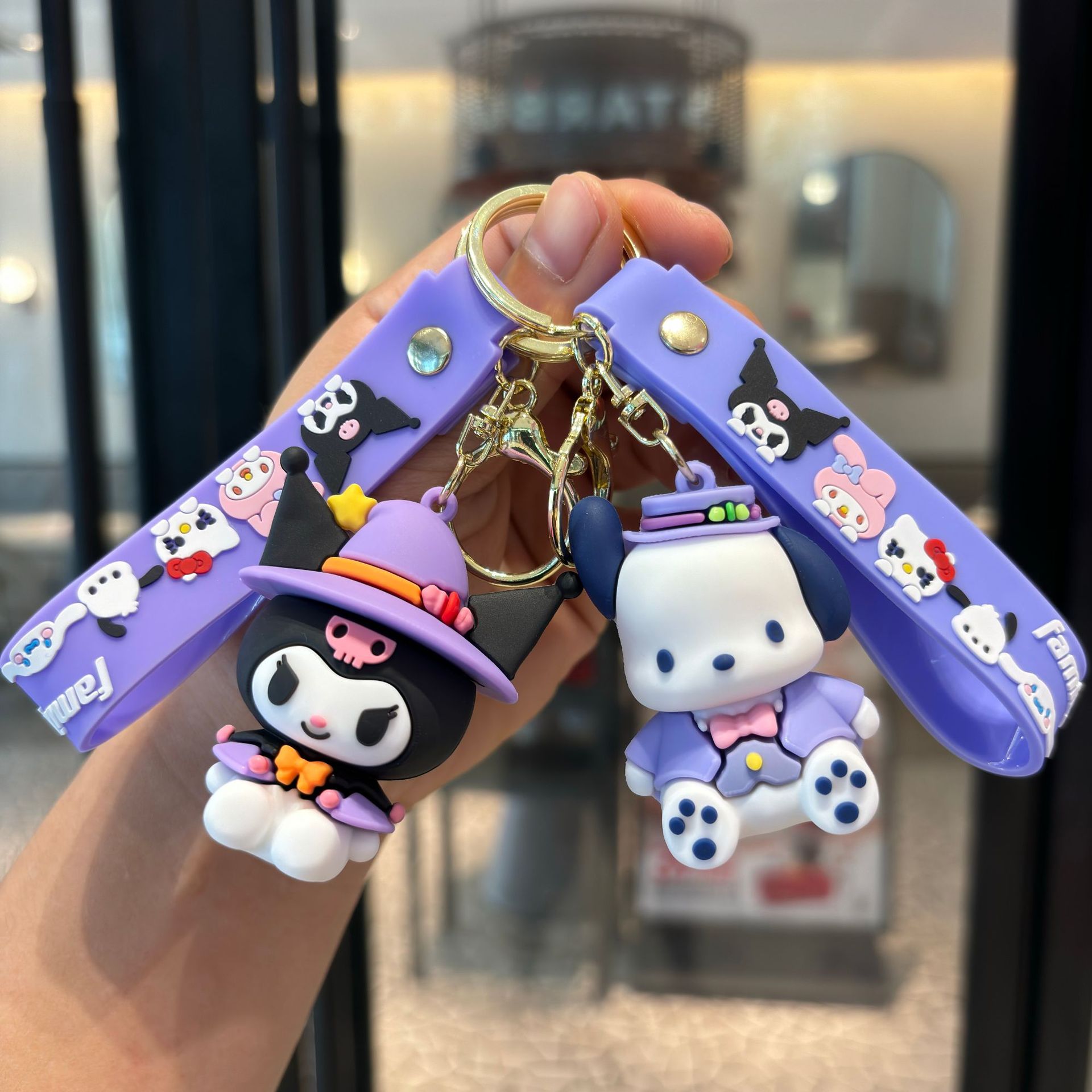 Sanrio Colomi Keychain, adorable muñeca Melody, colgante, bolso, accesorios, garra de bebé, pequeño regalo.