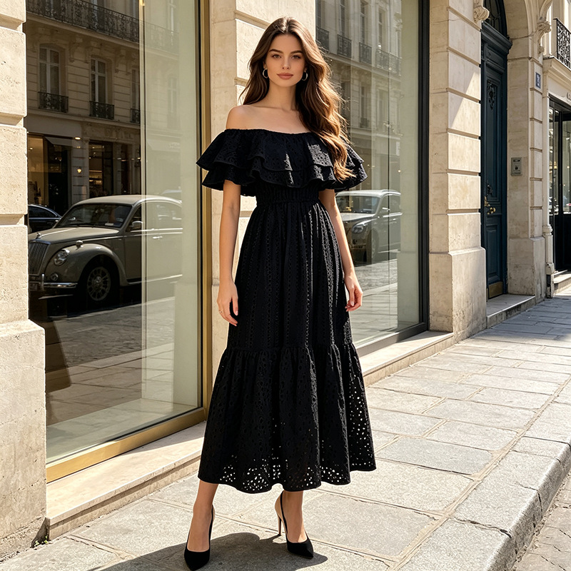 Elegant summer long skirt