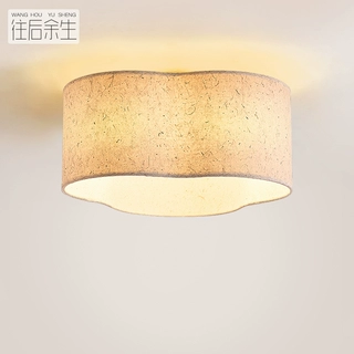 日式侘寂风入户过道吸顶灯宣纸灯具中古宋代美学玄关走廊衣帽间灯