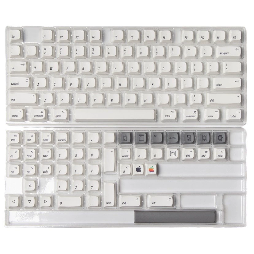 Яблочная wind-keycap MAC минималистичный белый XDA простой 61 64 68 84 87 98 104 подходит для Apple