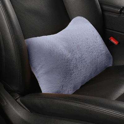 Waist support, Direct Sales Car Plush Headrest - light-gray-1-waistrest