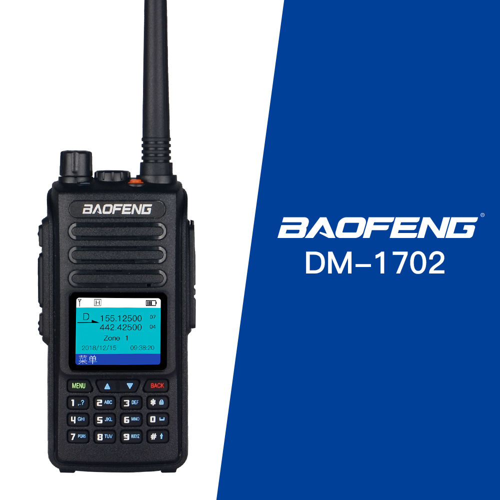 Baofeng DM-1702 DMR walkie-talkie digital UV de doble Segmento de doble ranura baofeng FM handstand GPS potencia de grabación