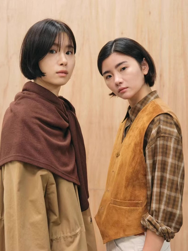 现h韩国东大门25年早秋self新款简约时尚百搭拼色格子长袖衬衫女|undefined