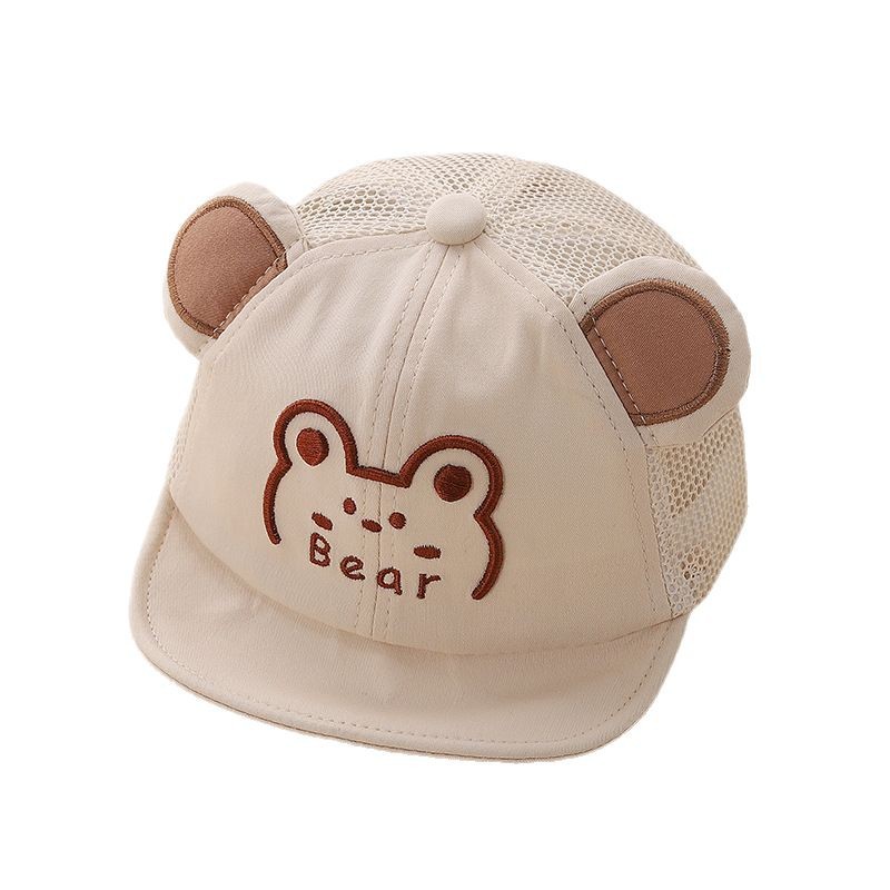 Sombrero de bebé Sombrero de visera de bebé de verano Sombrero de sol para niños de malla fina Sombrero de protección solar para niños y niñas lindos, transpirable