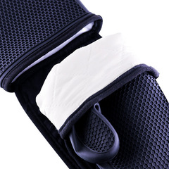 Nine-Like Thicken Double-Headed Cotton Heart Shape Silicone Gloves, Honeycomb Oven Microwave High-Temperature Two-Finger Gloves