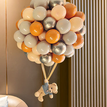 生日布置小熊热气球套餐女孩男孩派对装饰场景布置 周年庆成人礼