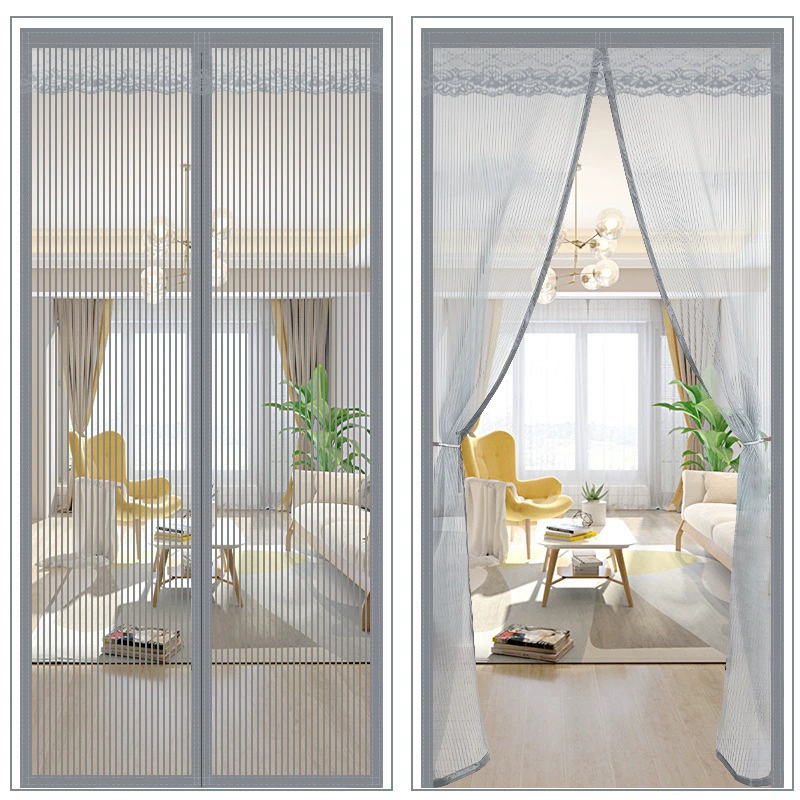 Противомоскитная занавеска 90*200cm экран двери экран бытовая москитная сетка перегородка магнитная полоса самоклеящаяся гостиная