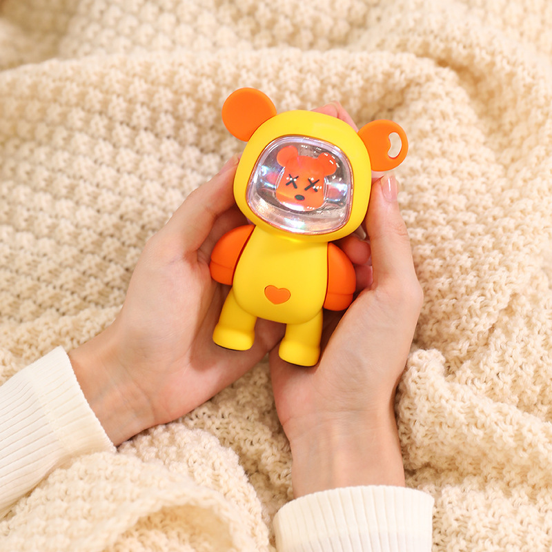 かわいい暴力的なクマのハンドウォーマー、ポータブルミニハンドウォーマー、USB充電式自己発熱グッズ、女の子へのプレゼント|undefined