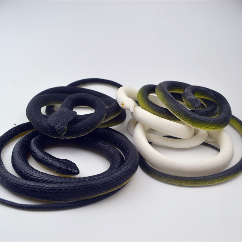 120cm Large Soft Rubber Tpr Simulated Soft Rubber Fake Snake Pure White Small White Snake Bright Black Toy Snake 120cm Large Soft Rubber Tpr Simulated Soft Rubber Fake Snake Pure White Small White Snake Bright Black Toy Snake