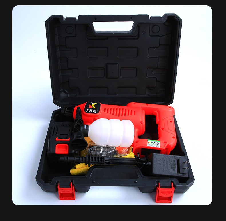 Household high-voltage car water gun universal rechargeable car wash gun unlimited high-power portable lithium battery high-pressure water gun