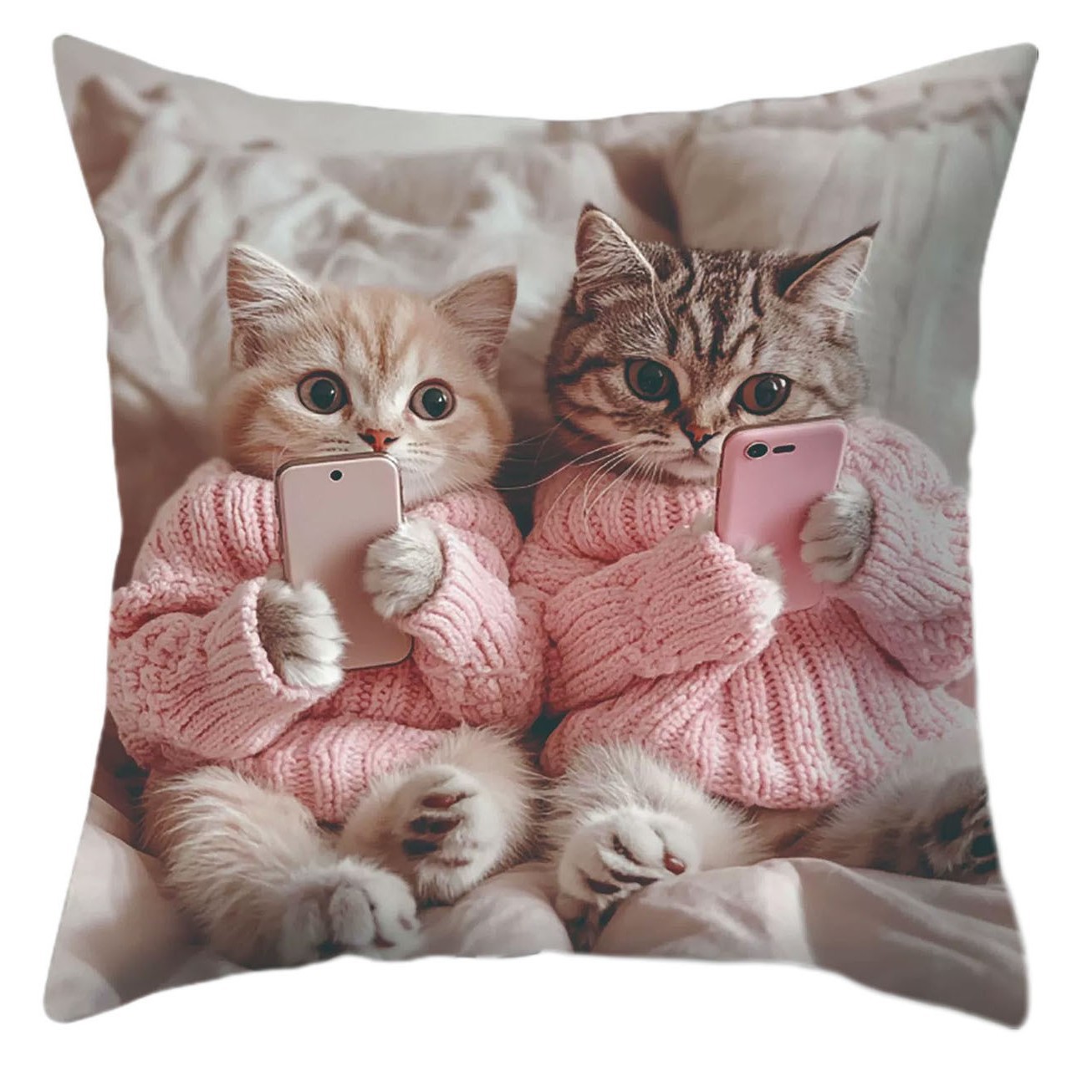 Explosiones transfronterizas bonitas y interesantes animales al aire libre impermeables almohada para jugar con teléfonos móviles para decorar la fiesta de gatos y gatos en la sala de estar sofá almohada